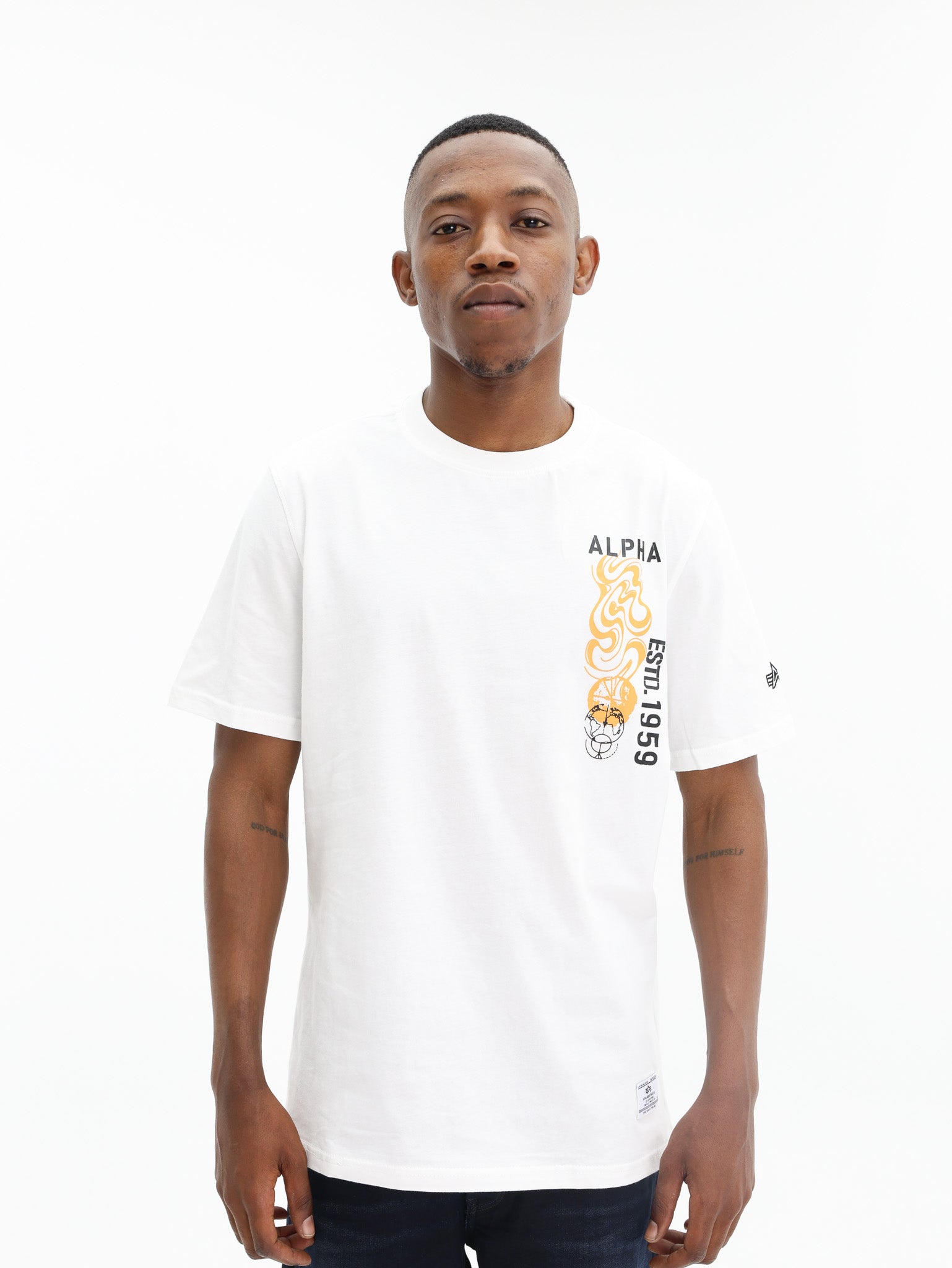 Alpha T-Shirt Global White